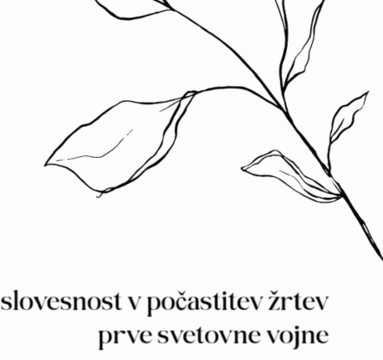 Vabilo slovesnost v počastitev žrtev prve svetovne vojne